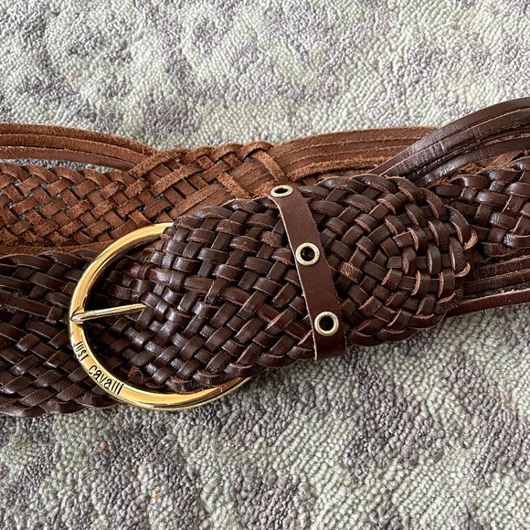 Just Cavalli Leather Braided Belt main image 12